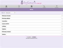 Tablet Screenshot of perfumaria.com.pt